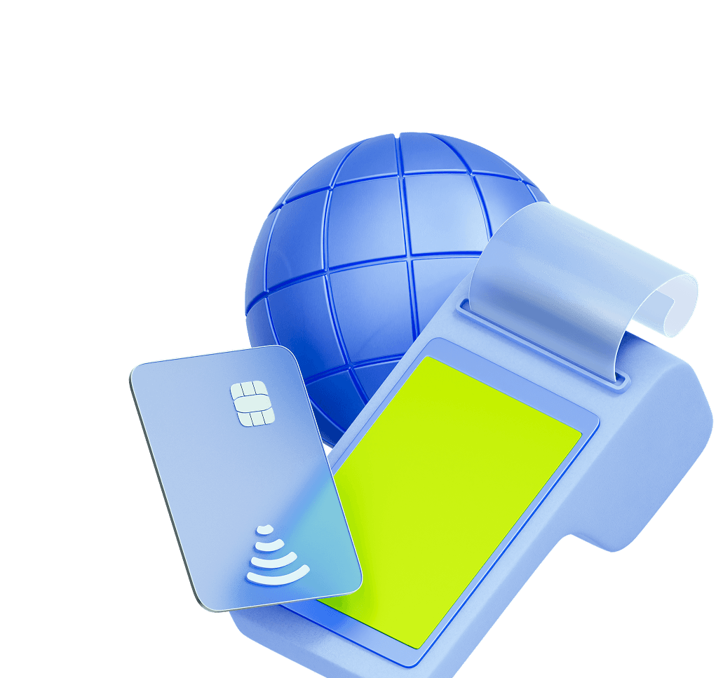 Globe, card and payment terminal